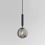 Glass Ball Pendant Lamp LED Hanging Light for Minimalist Living Room