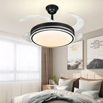 LED Fan Lamp: Modern Invisible Ceiling Chandelier for Living Room, Bedroom & Dining Room