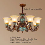 Classical Resin Chandelier for Luxurious Living Room, Dining Room, and Bedroom Lighting