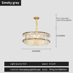 Crystal Chandelier: Elegant Modern Lighting for Living Room, Bedroom, and Restaurant.