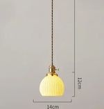 Blue Glass Pendant Lights for Bedroom Dinning Living Room