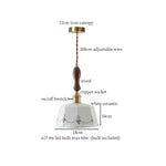 Ceramic LED Hanging Pendant Light - Modern Nordic Design for Home Decor