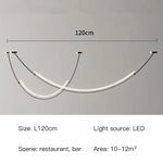Nordic Rainbow LED Pendant Chandelier for Home Dining Living Kitchen Décor