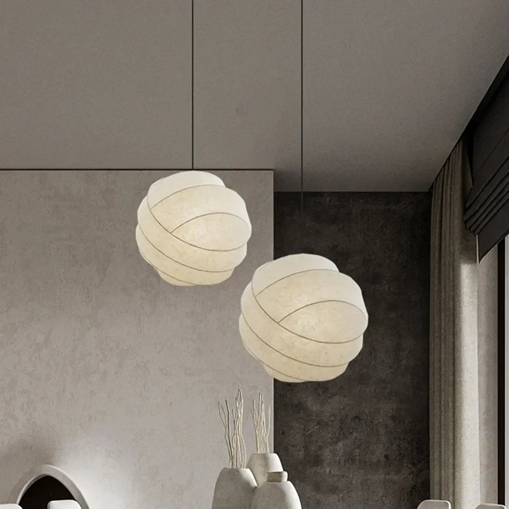 Nordic Silk Pendant Chandeliers for Home Decoration.