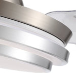 42" Retractable LED Ceiling Fan, Remote Control, Modern Design