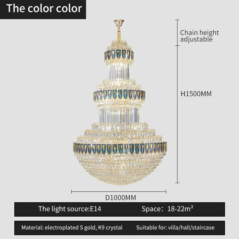 Crystal Chandelier: Luxury Lighting for Villa, Hotel, Office & Exhibitions