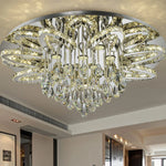 Dimmable LED Crystal Chandelier Chrome Ceiling Light Fixture