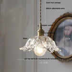 Walnut Wood LED Pendant Light Fixture with Adjustable Green Glass Shade