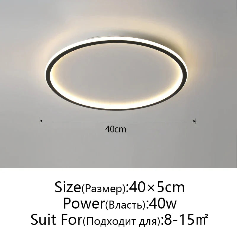 Dimmable LED Ceiling Light for Modern Nordic Home Living Room Lighting