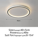 Dimmable LED Ceiling Light for Modern Nordic Home Living Room Lighting