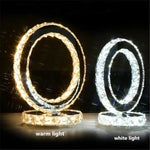 Modern LED Crystal Stainless Steel Desk Lamp for Bedroom and Outdoor Lighting
