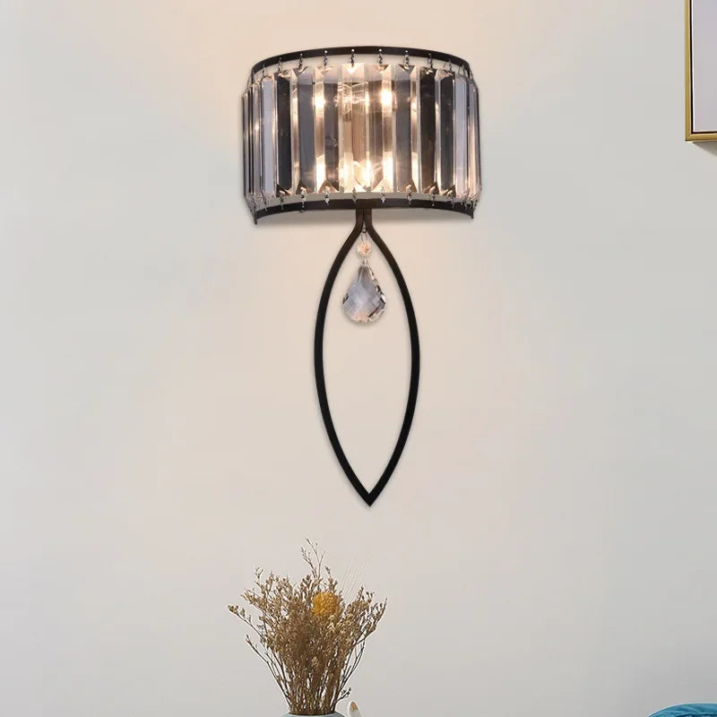 Crystal LED Wall Lamp for Living Room Bedroom Corridor Sconce