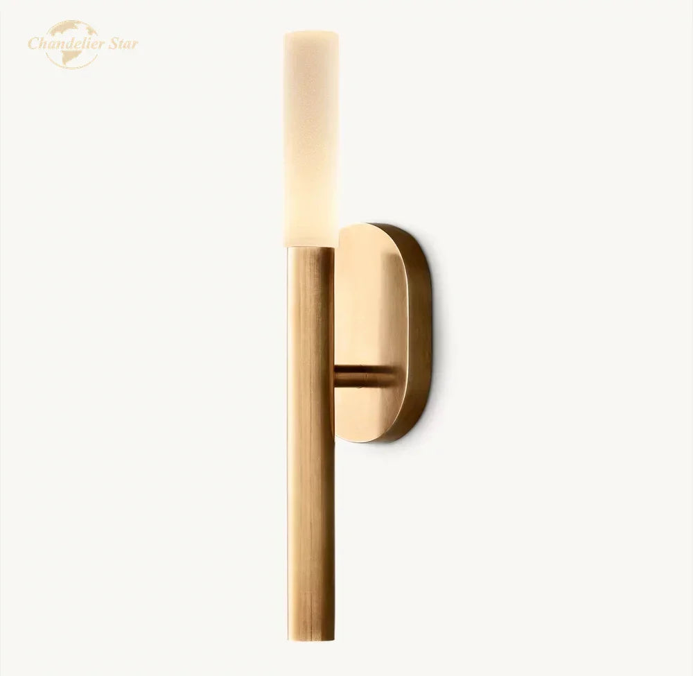 Modern Brass Black LED Wall Sconce for Indoor Bedroom Bathroom Living Room