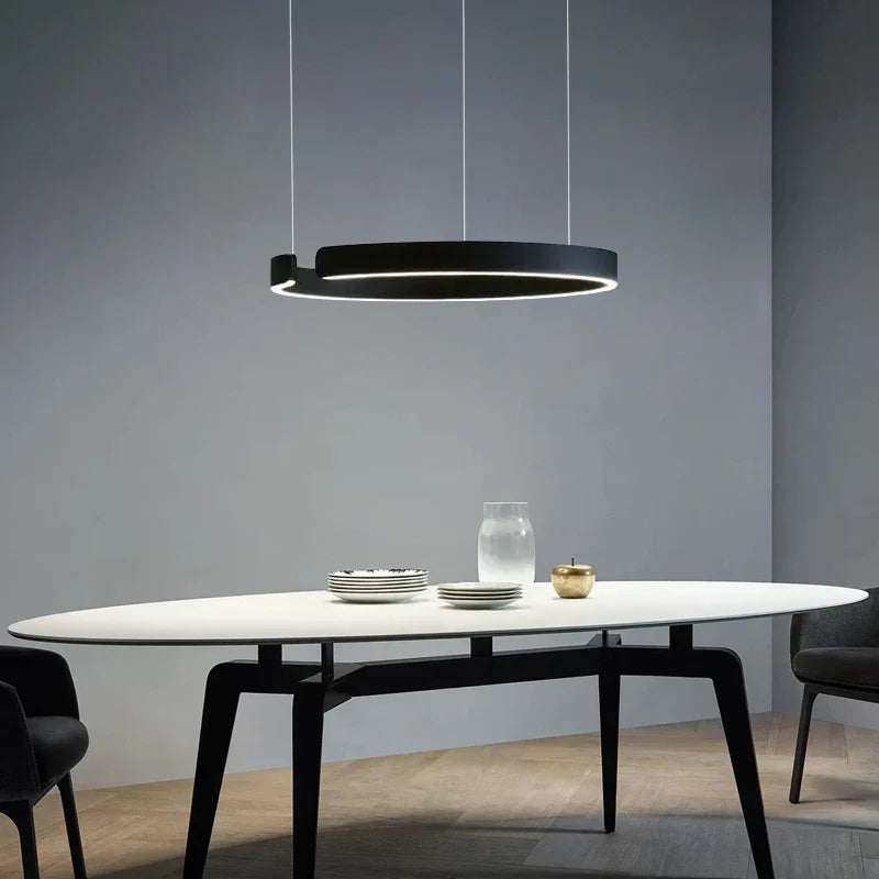 Nordic Ring LED Pendant Chandelier for Home Living Dining Kitchen Lighting