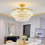 Crystal Light: Elegant Chandelier for Living Room, Dining Room & Bedroom