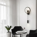 Modern Nordic LED Wall Sconce for Bedroom Decor - Black/Gold Wall Lamp