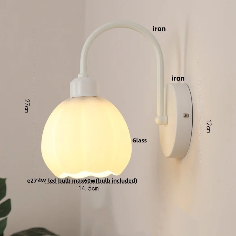 Wood Canopy LED Wall Light with Pull Chain Switch for Bar, Bedroom & Restaurant