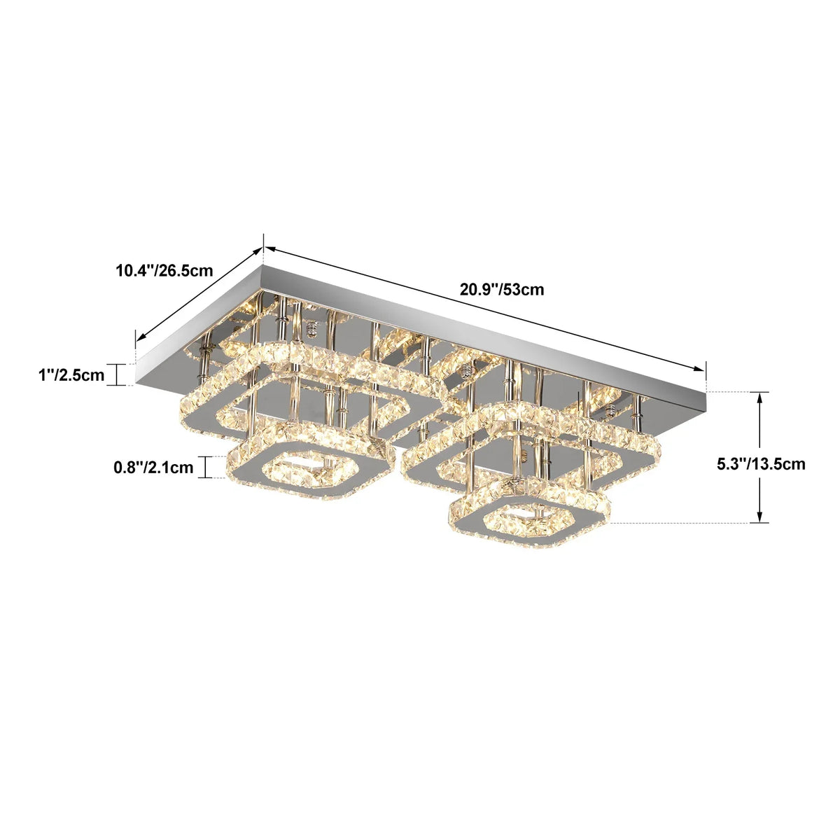 Crystal Ceiling Chandelier: Luxury LED Pendant Lighting for Modern Living Room Decor