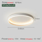 Minimalist Round LED Ceiling Light for Bedroom Loft Balcony - Dimmable Indoor Lighting