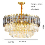 Crystal Ceiling Chandelier for Modern Living Room Decor