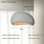 Nordic Wabi Sabi E27 LED Pendant Light for Minimalist Loft Ambiance