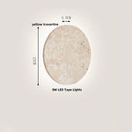 Yellow Travertine LED Wall Lights for Nordic Modern Home Decor
