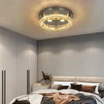 Crystal Ceiling Fan with LED Light and Remote Control