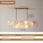 Modern Crystal Pearl Chandelier for Living Room, Bedroom, Dining Room