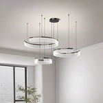 Modern Acrylic LED Semicircle Pendant Light Chandelier for Living Room and Bedroom