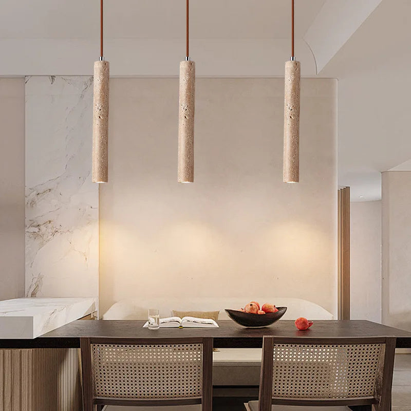 Stone Pendant Lamp: Bedroom Kitchen LED Lighting Fixture