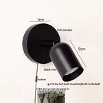 LED Wall Sconce Pull Chain Switch Cream Style Stair Light Fixture