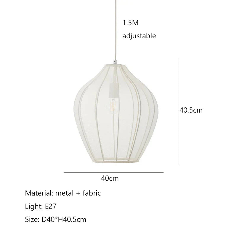 Nordic Fabric LED Chandelier for Home Decor and Ambient Lighting