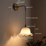 LED Copper Wall Light: Modern Nordic Interior Lamp for Bedroom, Bathroom, and Balcony