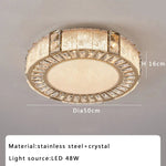 Crystal Glass Luxury Ceiling Chandelier - Gold LED Home Decor