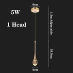 LED Crystal Chandelier: Modern Living Room Gold/Silver/Black Ceiling Light