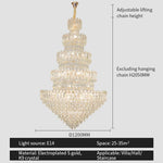Crystal Chandelier Light: Elegant Postmodern Dining Room & Bedroom Lighting