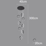 Nordic Stair Chandelier Living Room Dining Pendant Lights Ceiling Indoor Lighting