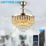 Smart Ceiling Fan with Remote Control and LED Light