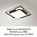 Modern Black Chandelier Ceiling Lamp for Living Room Bedroom Dining Room