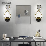 LED Wall Lamps Modern Minimalist Bedroom Living Room Lighting Black White