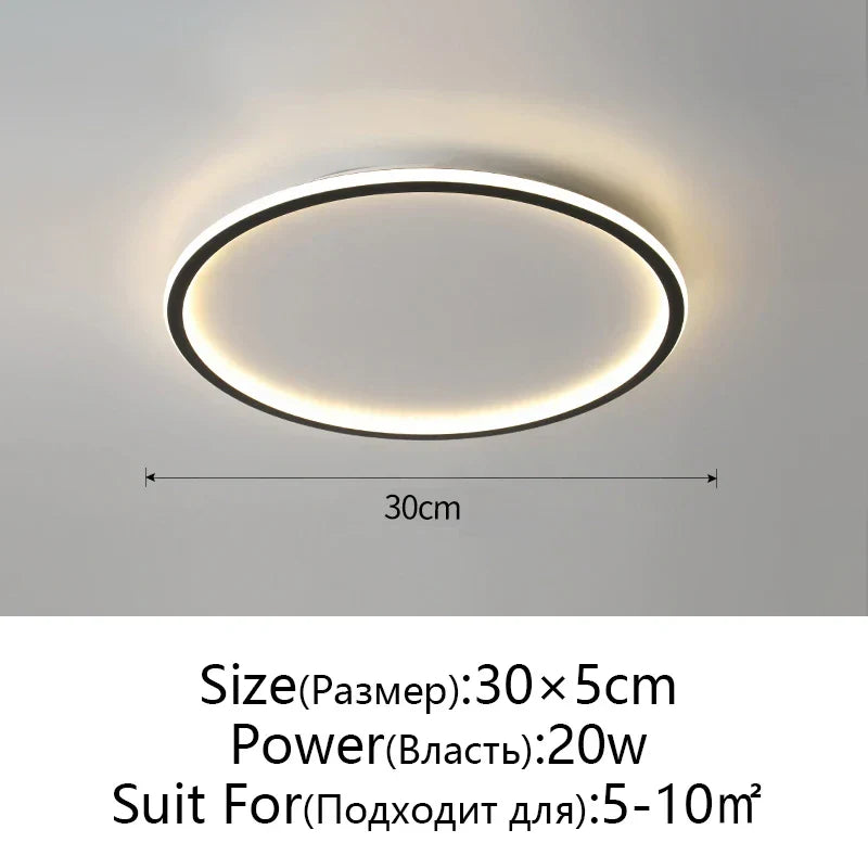 Dimmable LED Ceiling Light for Modern Nordic Home Living Room Lighting
