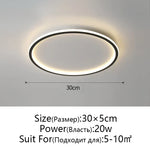 Dimmable LED Ceiling Light for Modern Nordic Home Living Room Lighting