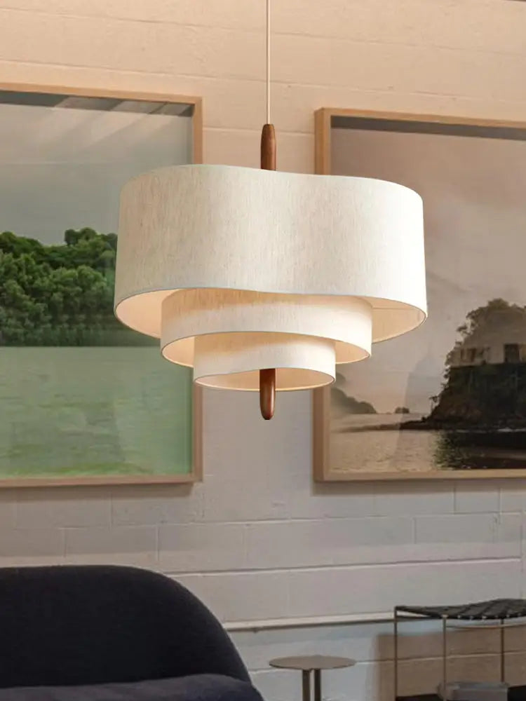 Wabi Sabi Japan Cloth Ceiling Chandelier for Home Decor - Elegant Island Pendant Lights