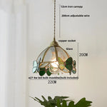 Afralia™ Glass LED Pendant Light Fixture Coffee Kitchen Loft Vintage Copper Hang Lamp