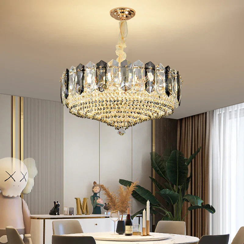 Crystal Light Chandelier: Modern Elegance for Living Room, Bedroom, Dining Room
