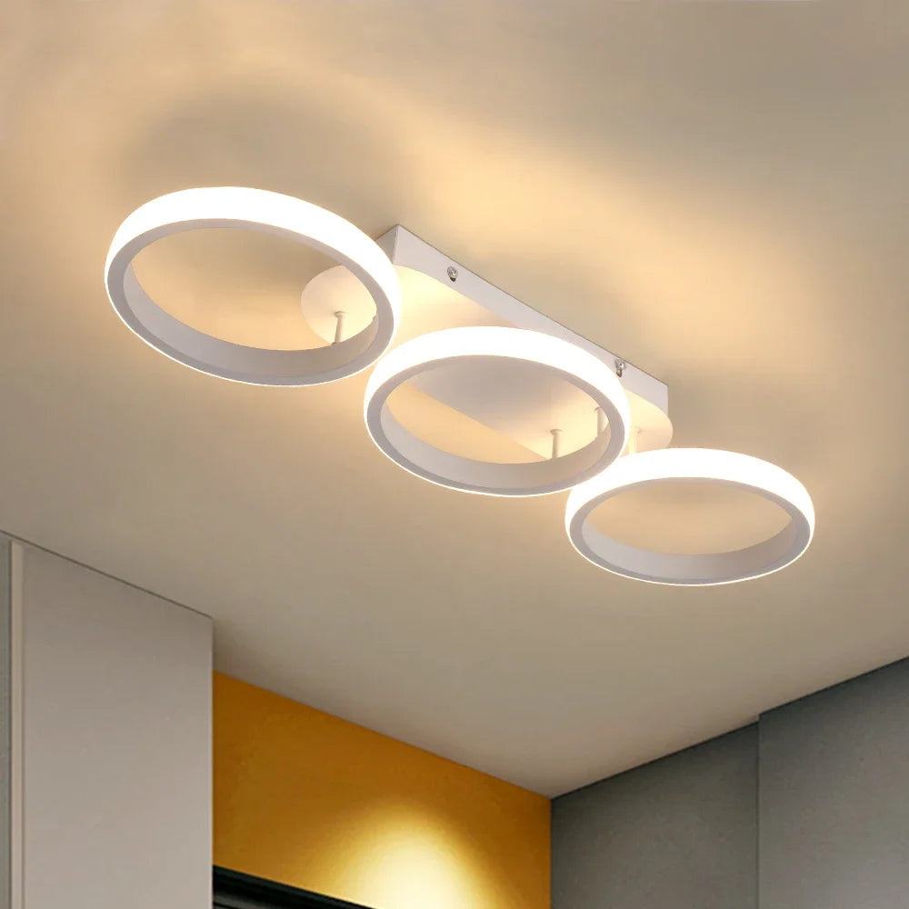 Acrylic LED Ceiling Lamp: Modern Nordic Chandelier for Living Dining Room & Aisle