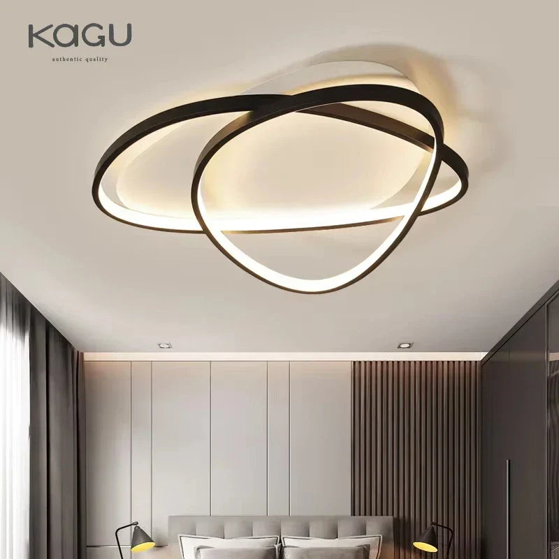 Afralia Round Bedroom Ceiling Lights: Modern Nordic Minimalist Living Room Study Lamp