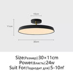 Nordic Minimalist LED Ceiling Lamp, Dimmable Modern Chandelier for Bedroom & Kitchen