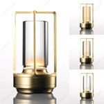 Retro Nordic LED Table Lamp Touch Bedside Decoration Light