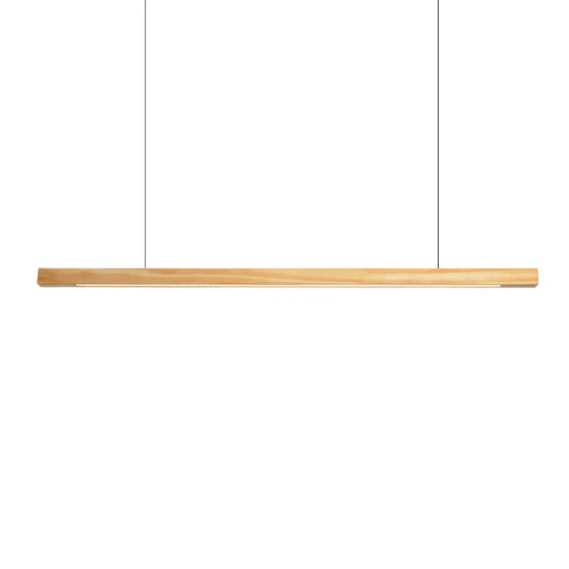 Walnut Wood Pendant Light LED Modern Minimalist Restaurant Bar Counter Droplight